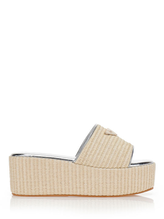 Tsoukalas Sommer Damenplattformen Beige