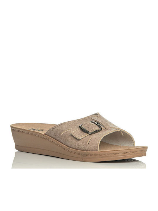 Anatomische Damenplattformen Beige