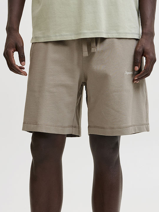 Jack & Jones Αθλητική Ανδρική Βερμούδα Vintage Khaki Sandybrown
