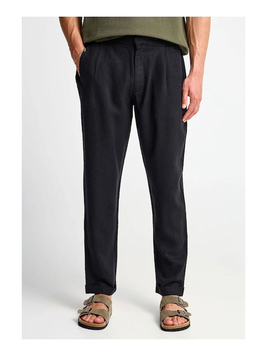 Funky Buddha Chino Trousers in Loose Fit Black