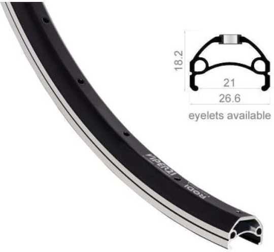 Viper Rim 26'' 559x21 Black 36 Holes