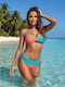 Top Bikini Cu Burete Turcoaz