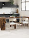 Extendable Dining Table Wooden Engineered Wood 240x85x75cm