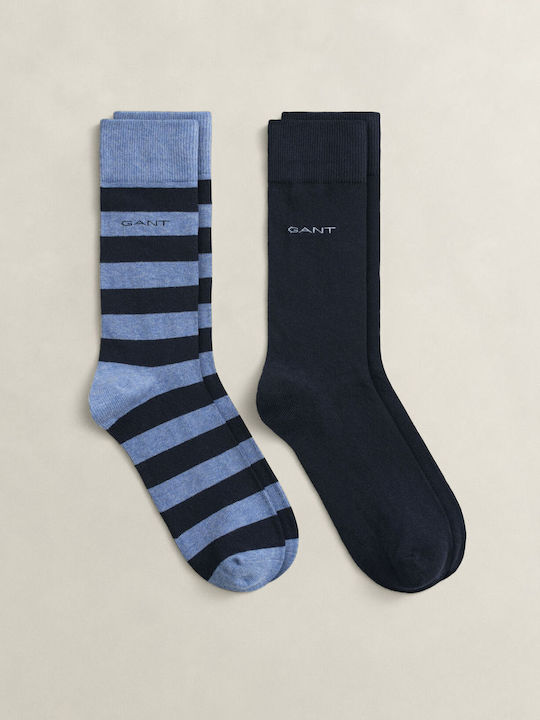 Gant Ανδρικές Μονόχρωμες Κάλτσες Blue Denim Mel...