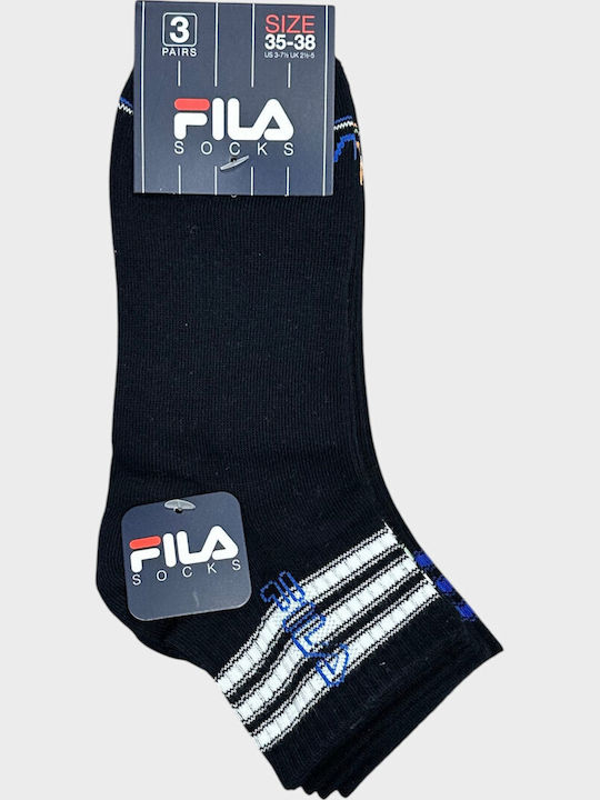 FILA Kids' Socks Navy 3 Pair