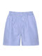 Celestino Women's Shorts Strass Stripes Loose Fit Light Blue