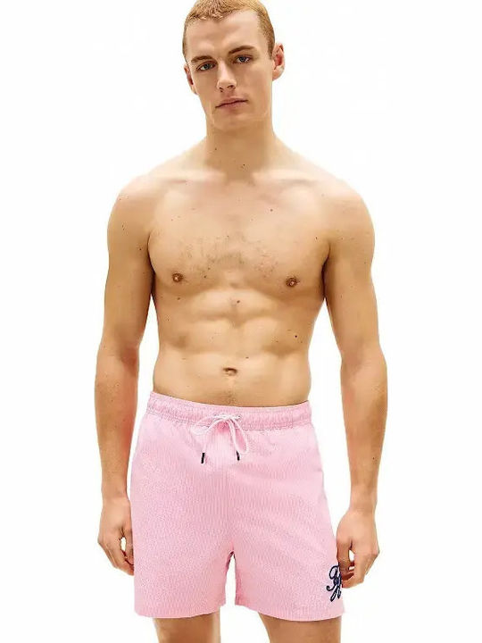 Men's Swim Shorts Pink Striped