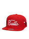 Men's Jockey with Flat Visor Red