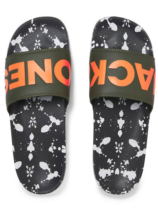 Jack & Jones Ανδρικά Slides Πράσινα