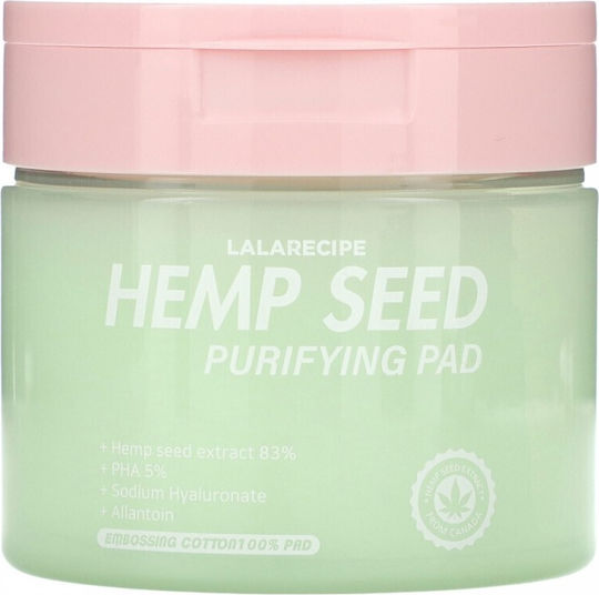 Toning Face Pads Hemp Extract Lalarecipe Hemp Seed Purifying Pad 70 Pcs