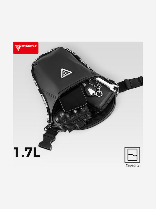 Τσαντάκι Μηρού Αναβάτη Μοτοσυκλέτας 1.7lt Motowolf Mb6 Μαύρο Τσαντάκι Μηρού Αναβάτη Μοτοσυκλέτας 1.7lt Motowolf Mb6 Μαύρο