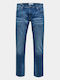 Men's Jeans Pants with Slim Fit Dark Blue