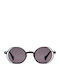 Kuboraum Maske Male Sunglasses With Black Metallic Frame And Black Lens