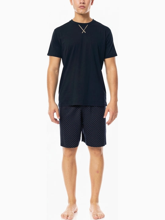 Ulisse Καλοκαιρινή Ανδρική Πιτζάμα Yacht Blue