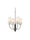 COSMOLight Chandelier with Black Lampshades P04183BK