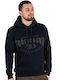 Sweatshirt mit Kapuze Marineblau