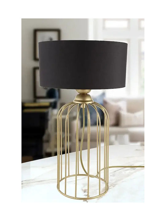 Stewehome Table Lamp Patinated Black Shade 45x26 Cm