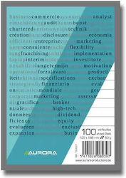 Aurora Ruled Notebook A6 100 Paper Sheets