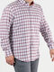 Long Sleeve Shirt Regular Fit Checked Burgundy