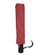 Windproof Compact Burgundy Umbrella
