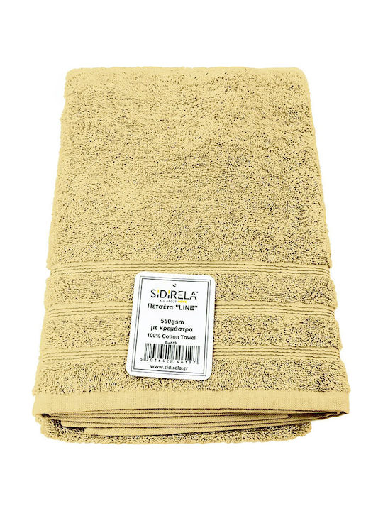 Sidirela Badetuch Körper Line 70x140cm Beige Ge...