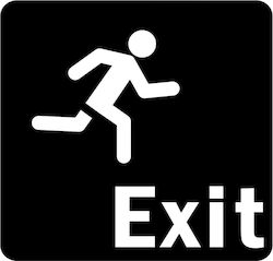 Έξοδος Κινδύνου Exit – Πινακίδα Σήμανσης