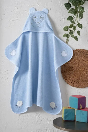 SteweHome Baby Bademantel Kapuzen Blau 0–18 Monate