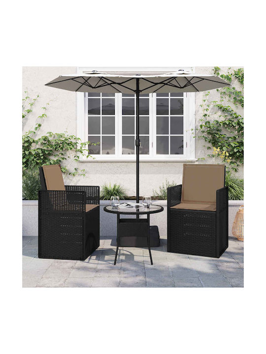 vidaXL Garden Chair Cushion with Backrest Taupe...