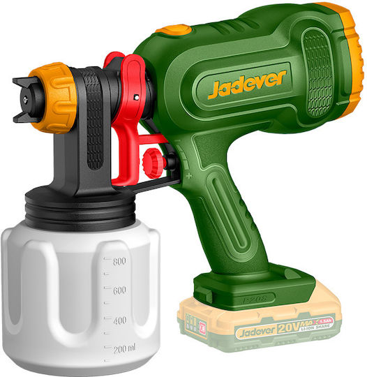 Jadever Electric Paint Spray Gun 20V with 0.8lt Container