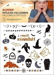 Alpino Metallic Tattoo Set Alpino Halloween Black Silver Orange