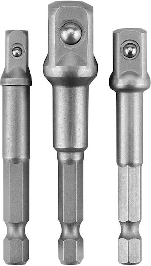 Graphite Ключове С Гнездо 1/2", 1/4", 3/8", HEX Комплект 3 Броя