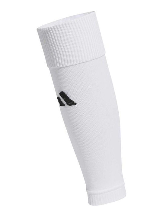 adidas Milano Leg Sleeves for Football Shin Guards White 1 Pair