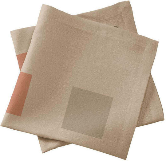 Set 2 Bucăți Șervețele De Masă Bej