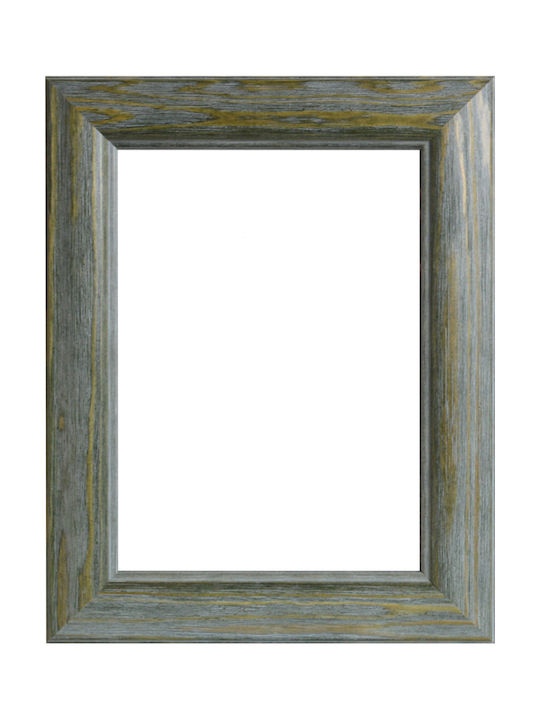 Far Wooden Photo Frame with Green Border