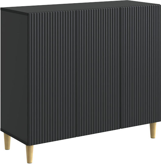 Буфет Дървен Черен 89x34.5x80см