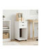 vidaXL Holzsideboard mit Schubladen Weiß 34x39x65.5cm