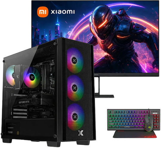 Vengeance Stealth-V33 Gaming Desktop PC Ryzen 5-9500F 32GB DDR5 1TB SSD GeForce RTX 5060 Ti No Operating System and Xiaomi A27i Monitor