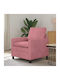 Sessel Samt Rosa 76x81x87,5cm
