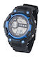 Digital Womens Watch 40mm Battery with Black Rubber Strap