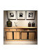 Basalt Art 105‑9866 Wandbild 60x60 Basalt Art Weiß Schwarz