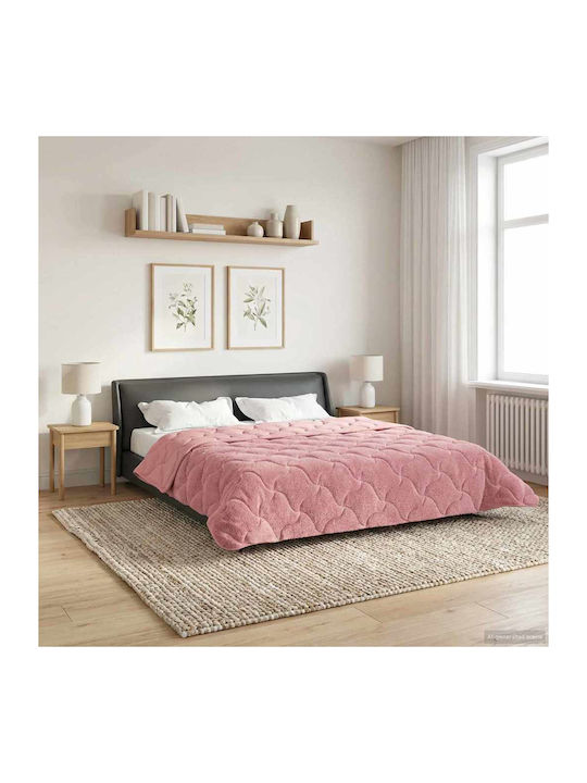 vidaXL Pătură Fleece Supraadaptată 220x240 cm Roz