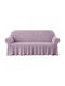 Kraft World Elastic Cover Two Seater Sofa Lilac with Valance