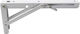 X-IT Corner Shelf Made of Metal in White Colour 195x400mm