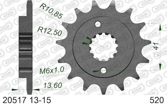 Afam Vorderes Ritzel 520 Kette Code 20517-14