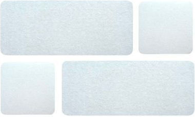 Acustico Set of Sound Absorbing Materials (4 Pieces) in White Color
