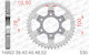 Afam Steel Rear Sprocket 530 Chain Code 14902-45