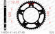 Afam Steel Rear Sprocket 525 Chain Code 14604-45