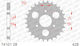 Afam Steel Rear Sprocket 428 Chain Code 74101-28