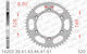 Afam Stahl Hinteres Ritzel 520 Kette Code 14203-41
