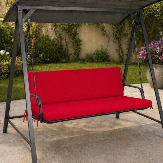 Pucioasa Garden Chair Cushion with Backrest Burgundy 50x150cm